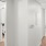 a room with white walls