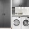 a room with a washer and dryer